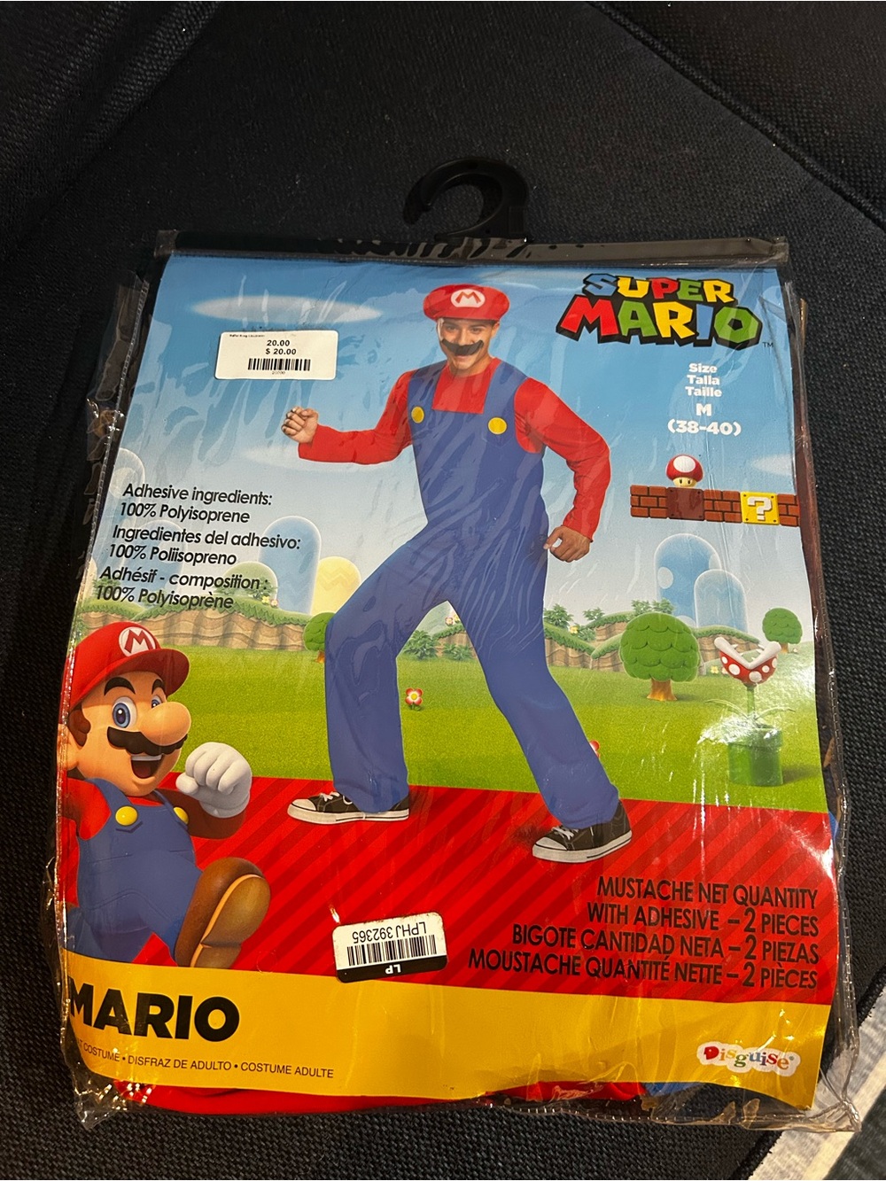 Nintendo adult Costume - Red & Blue Mario Outfit